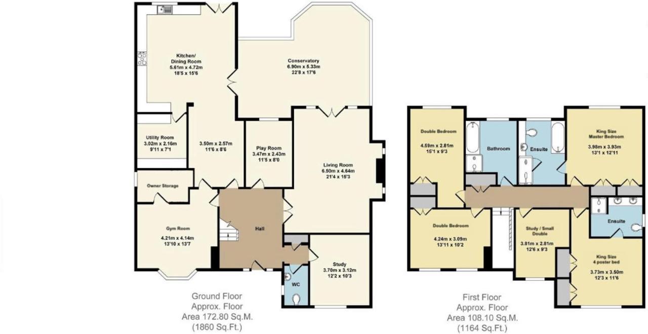 5 Bedroom 4 Bathroom Gym Playroom Country Home Royal Royal Leamington Spa Exterior foto